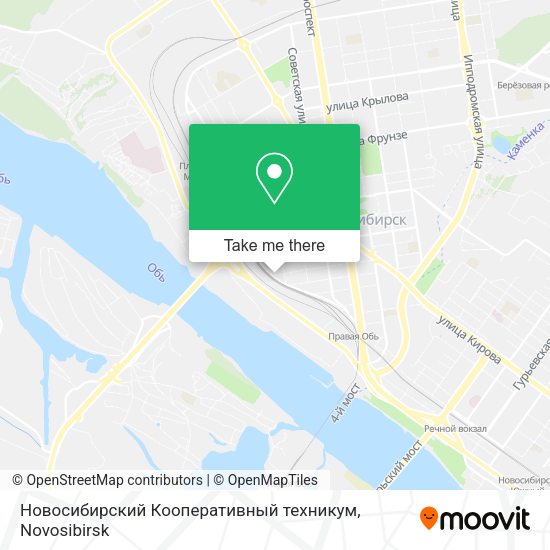 Новосибирский Кооперативный техникум map