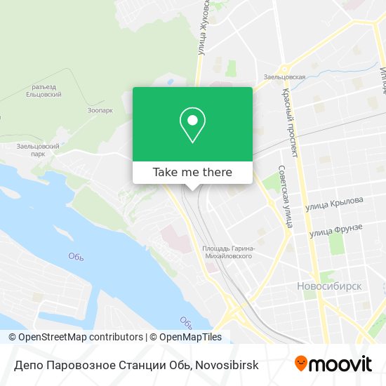 Депо Паровозное Станции Обь map