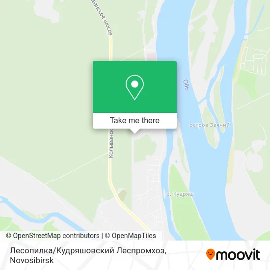 Лесопилка / Кудряшовский Леспромхоз map