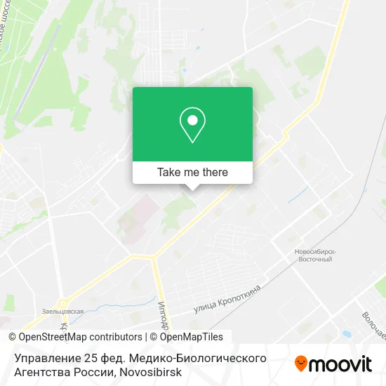 Управление 25 фед. Медико-Биологического Агентства России map