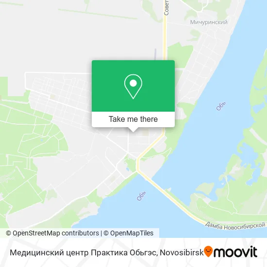 Медицинский центр Практика Обьгэс map