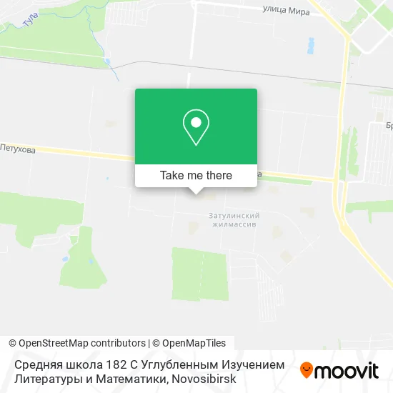 Средняя школа 182 С Углубленным Изучением Литературы и Математики map