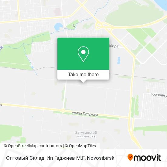 Оптовый Склад, Ип Гаджиев М.Г map