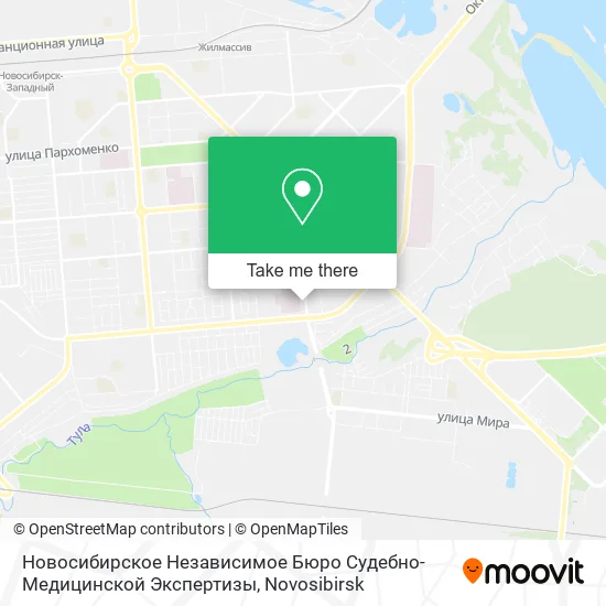 Новосибирское Независимое Бюро Судебно-Медицинской Экспертизы map