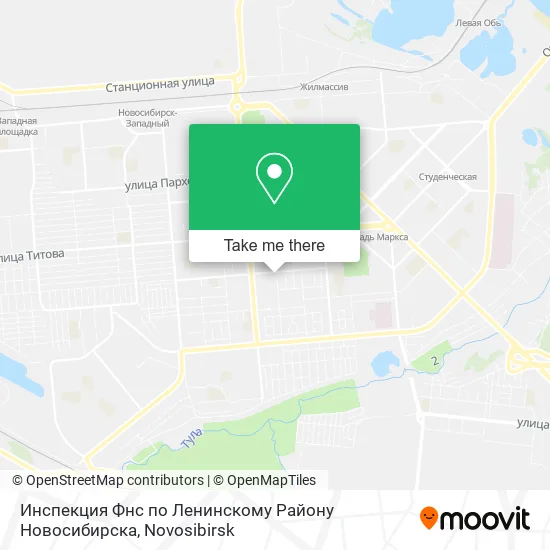 Инспекция Фнс по Ленинскому Району Новосибирска map