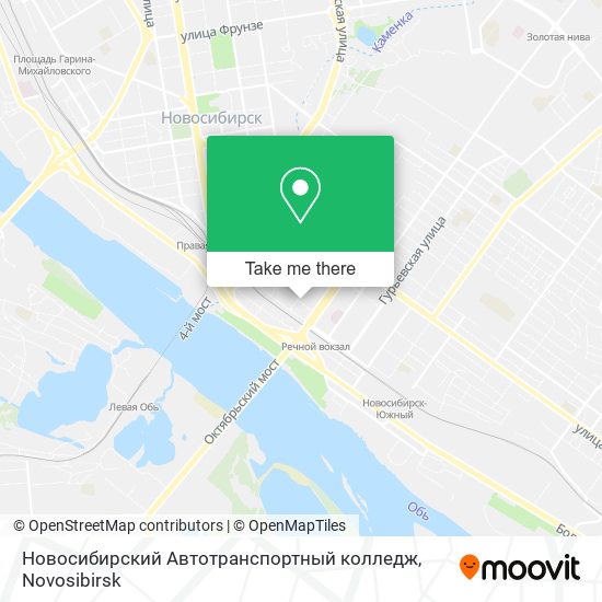 Новосибирский Автотранспортный колледж map