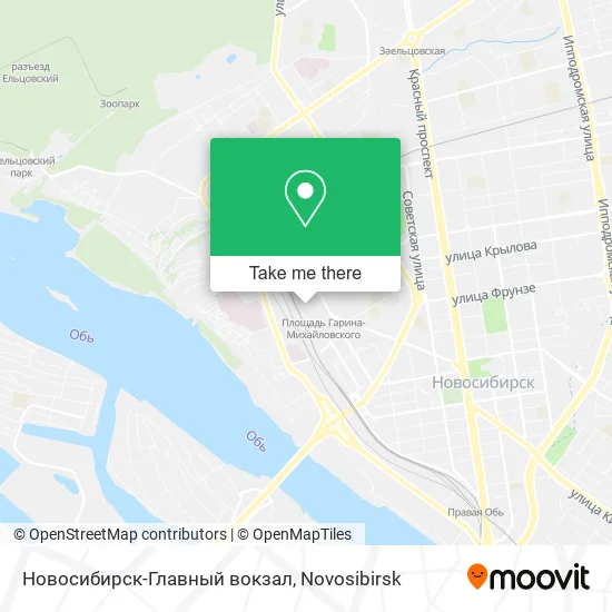 Новосибирск-Главный вокзал map