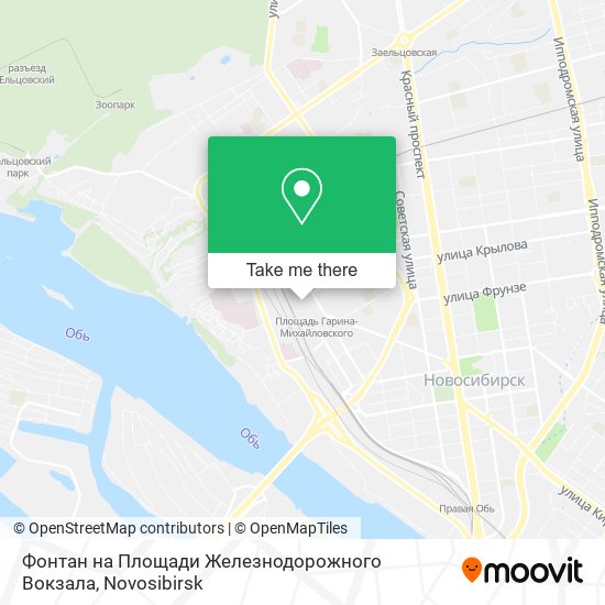 Фонтан на Площади Железнодорожного Вокзала map