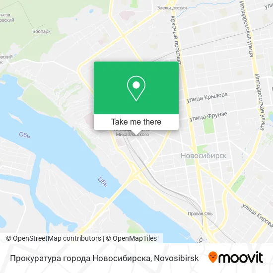 Прокуратура города Новосибирска map