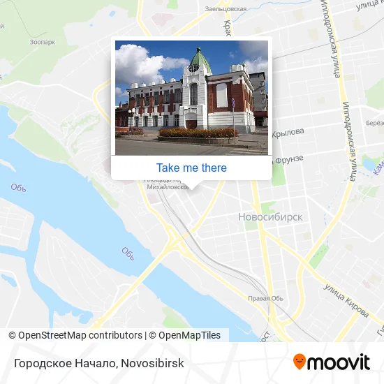 Городское Начало map