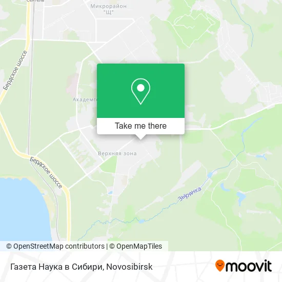 Газета Наука в Сибири map