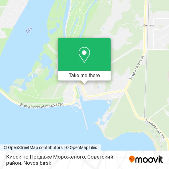 Киоск по Продаже Мороженого, Советский район map