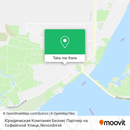 Юридическая Компания Бизнес Партнер на Софийской Улице map