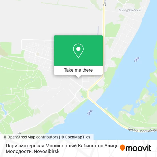 Парикмахерская Маникюрный Кабинет на Улице Молодости map