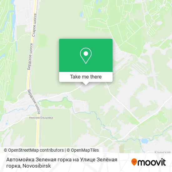Автомойка Зеленая горка на Улице Зелёная горка map