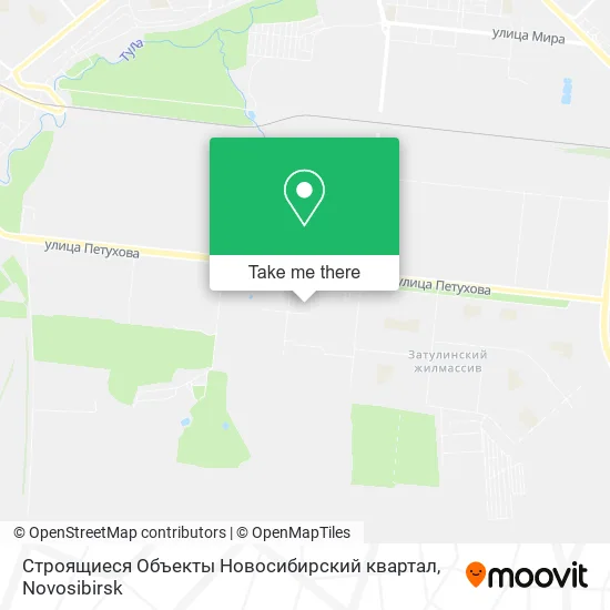 Строящиеся Объекты Новосибирский квартал map