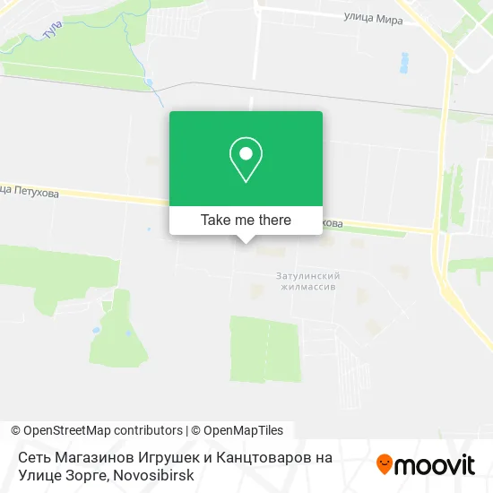 Сеть Магазинов Игрушек и Канцтоваров на Улице Зорге map