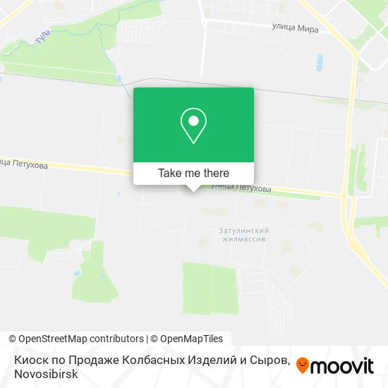 Киоск по Продаже Колбасных Изделий и Сыров map