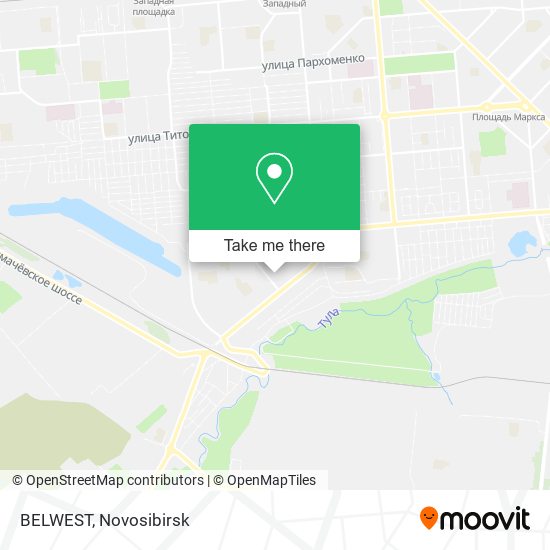 BELWEST map