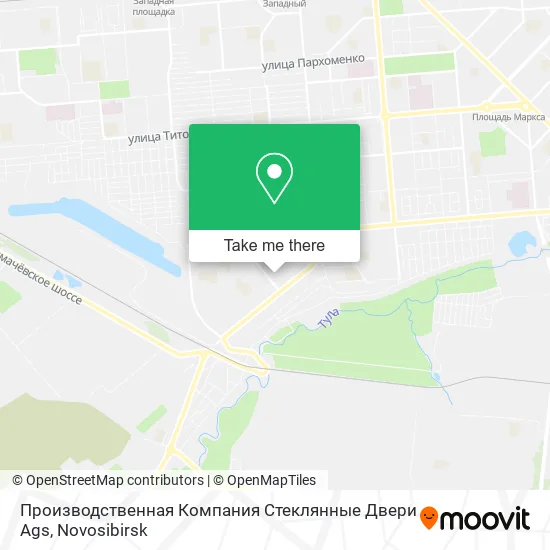 Производственная Компания Стеклянные Двери Ags map