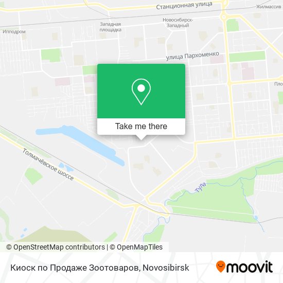 Киоск по Продаже Зоотоваров map