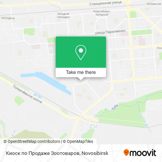Киоск по Продаже Зоотоваров map