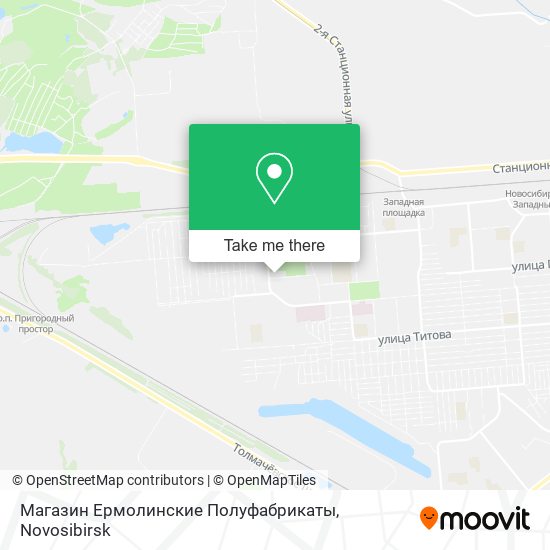 Магазин Ермолинские Полуфабрикаты map