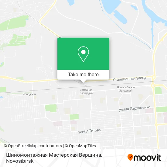Шиномонтажная Мастерская Вершина map
