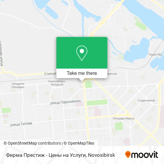 Фирма Престиж - Цены на Услуги map