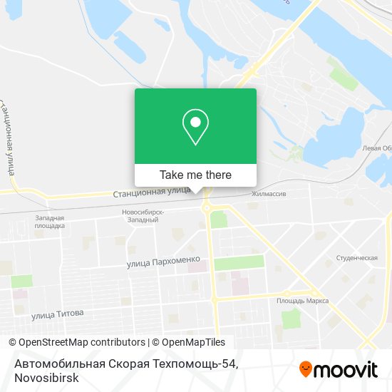Автомобильная Скорая Техпомощь-54 map