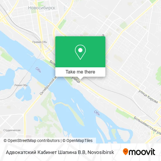 Адвокатский Кабинет Шапина В.В map