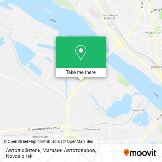 Автолюбитель, Магазин Автотоваров map