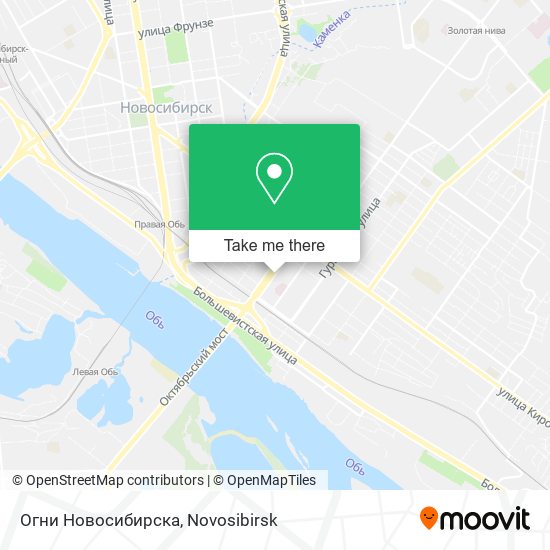Огни Новосибирска map