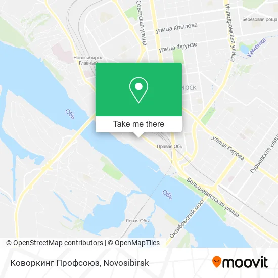 Коворкинг Профсоюз map