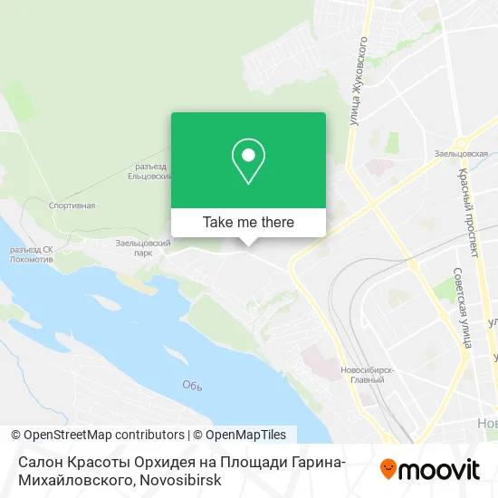 Салон Красоты Орхидея на Площади Гарина-Михайловского map