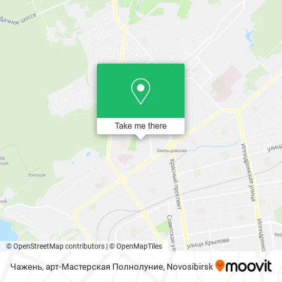 Чажень, арт-Мастерская Полнолуние map