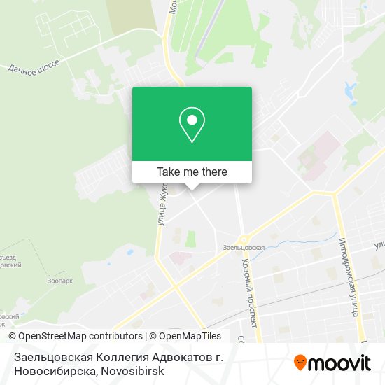 Заельцовская Коллегия Адвокатов г. Новосибирска map