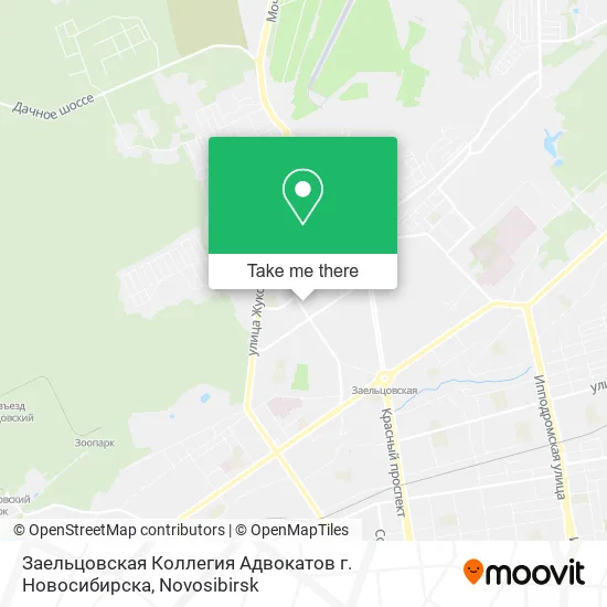 Заельцовская Коллегия Адвокатов г. Новосибирска map