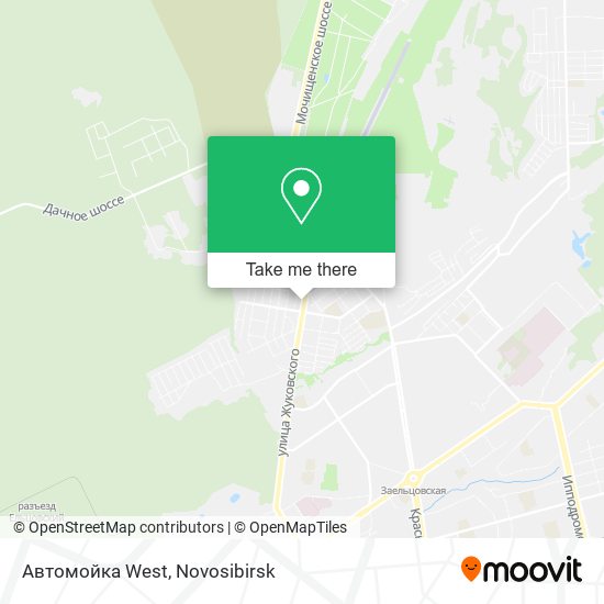 Автомойка West map