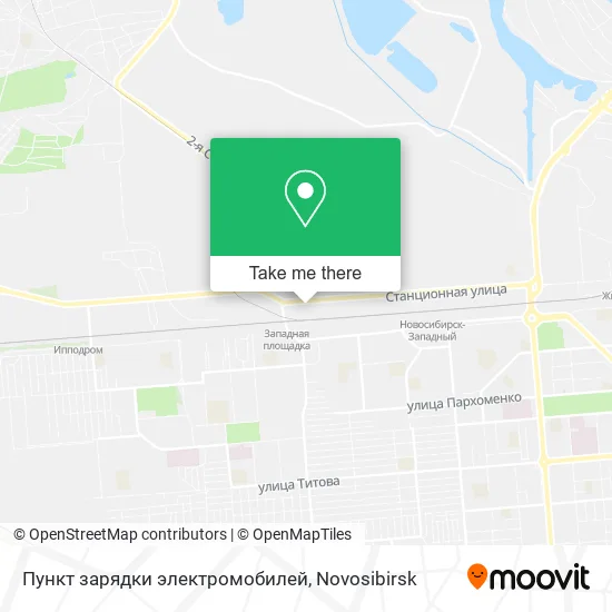 Пункт зарядки электромобилей map