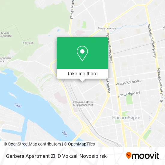 Gerbera Apartment ZHD Vokzal map