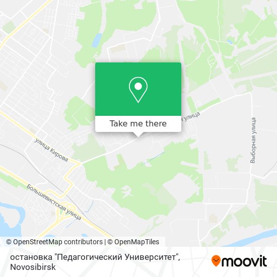 остановка "Педагогический Университет" map