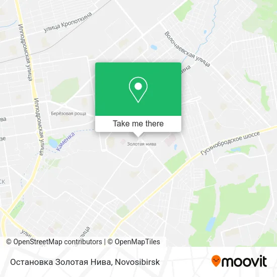 Остановка Золотая Нива map
