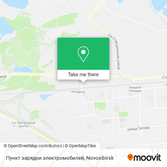 Пункт зарядки электромобилей map