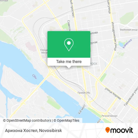 Аризона Хостел map