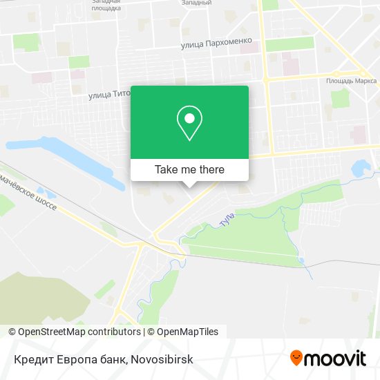 Кредит Европа банк map