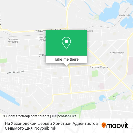 На Хасановской Церкви Христиан Адвентистов Седьмого Дня map
