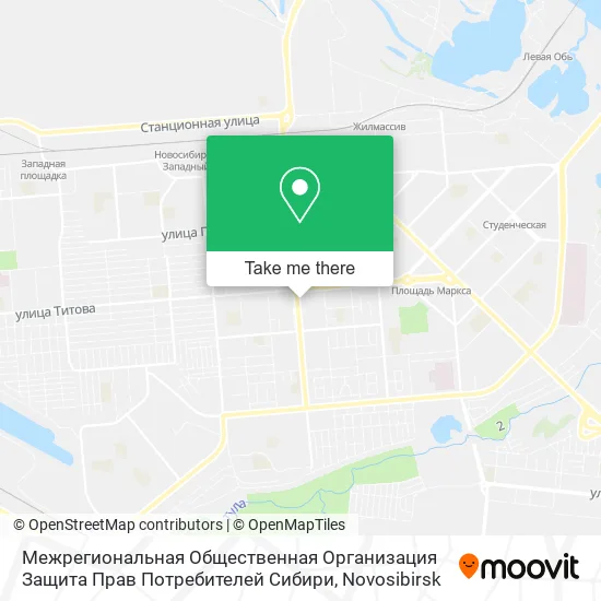 Межрегиональная Общественная Организация Защита Прав Потребителей Сибири map