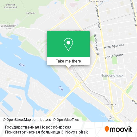 Государственная Новосибирская Психиатрическая больница 3 map