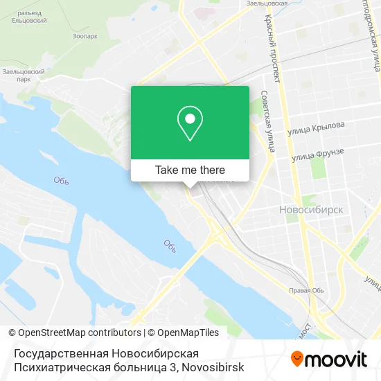 Государственная Новосибирская Психиатрическая больница 3 map